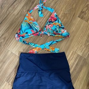 Tommy Bahama Tropical Bikini Top and Swim Skirt